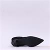Miss Elastic High Heel Point Ankle Boot - Black Stretch